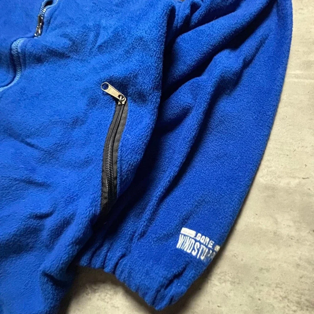 The North Face Fleece Jacket Mens Large Blue Gore-Tex 90s Vintage Zip Up